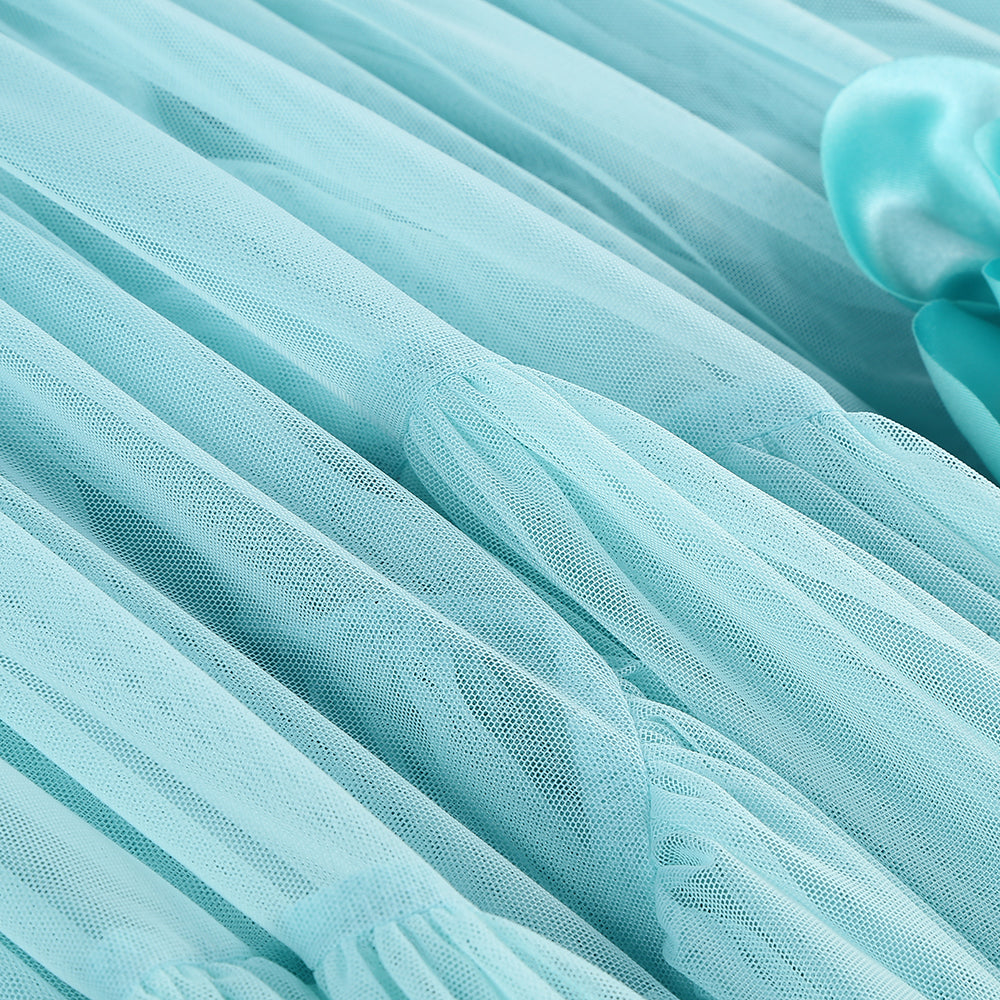 Serena Blue Floral Gown