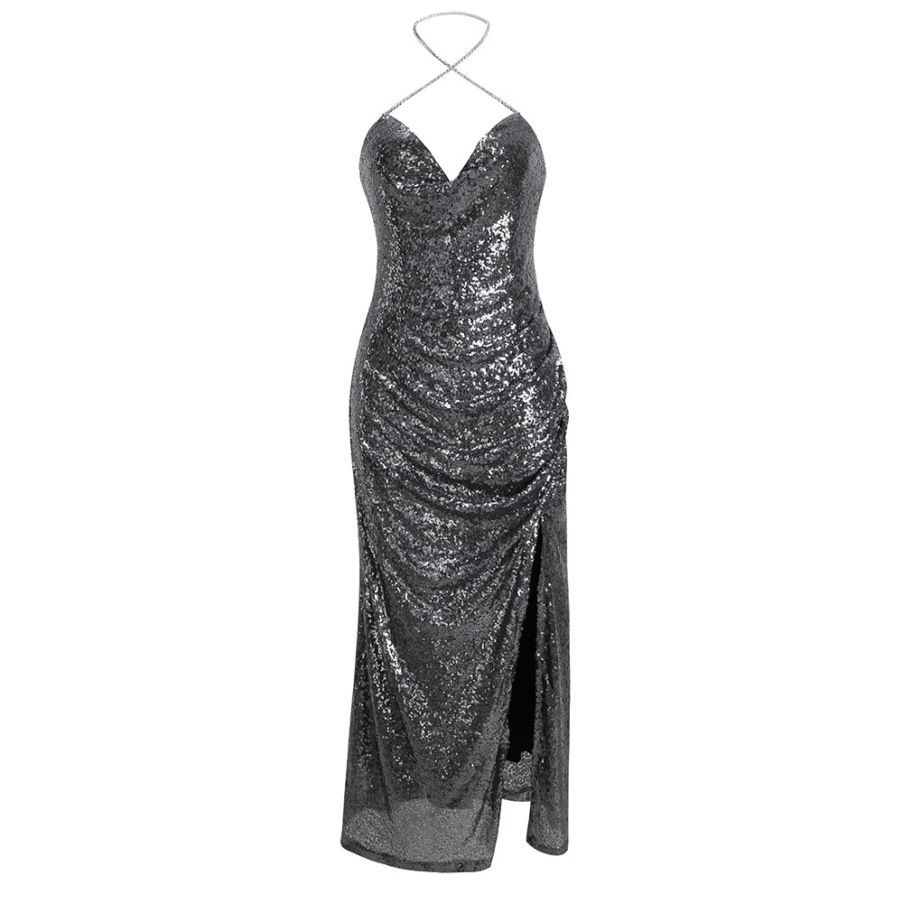 Felicia Sliver Sequins Dress