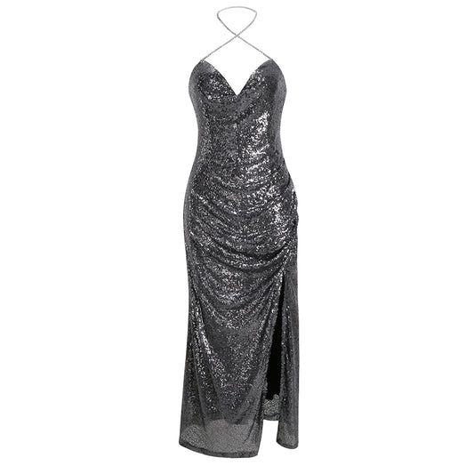 Felicia Sliver Sequins Dress