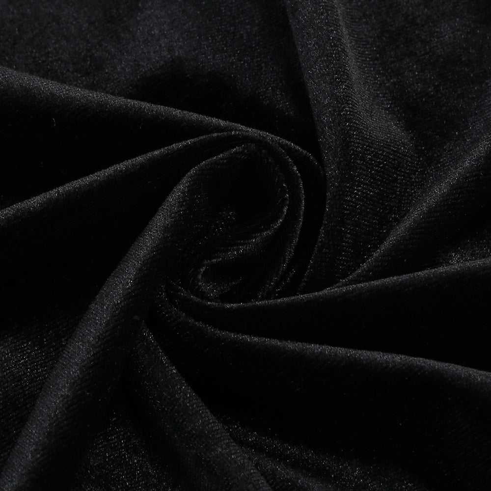 Lily Black & White Velvet Dress